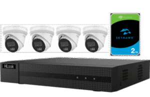 HIKVISION HILOOK KIT IK-4246TH-MM-P,4X6MP TURRET(T361H)+1X4CH NVR(NVR-104MH)+1x2TB HDD,3YR