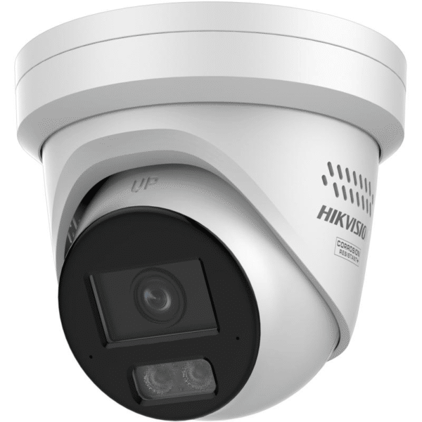 HIKVISION COLORVU3.0 2CD23 87G3-LI2U-SL 8MP STROBE AUDIO TURRET, 2.8MM, IR30M MIC,3YR